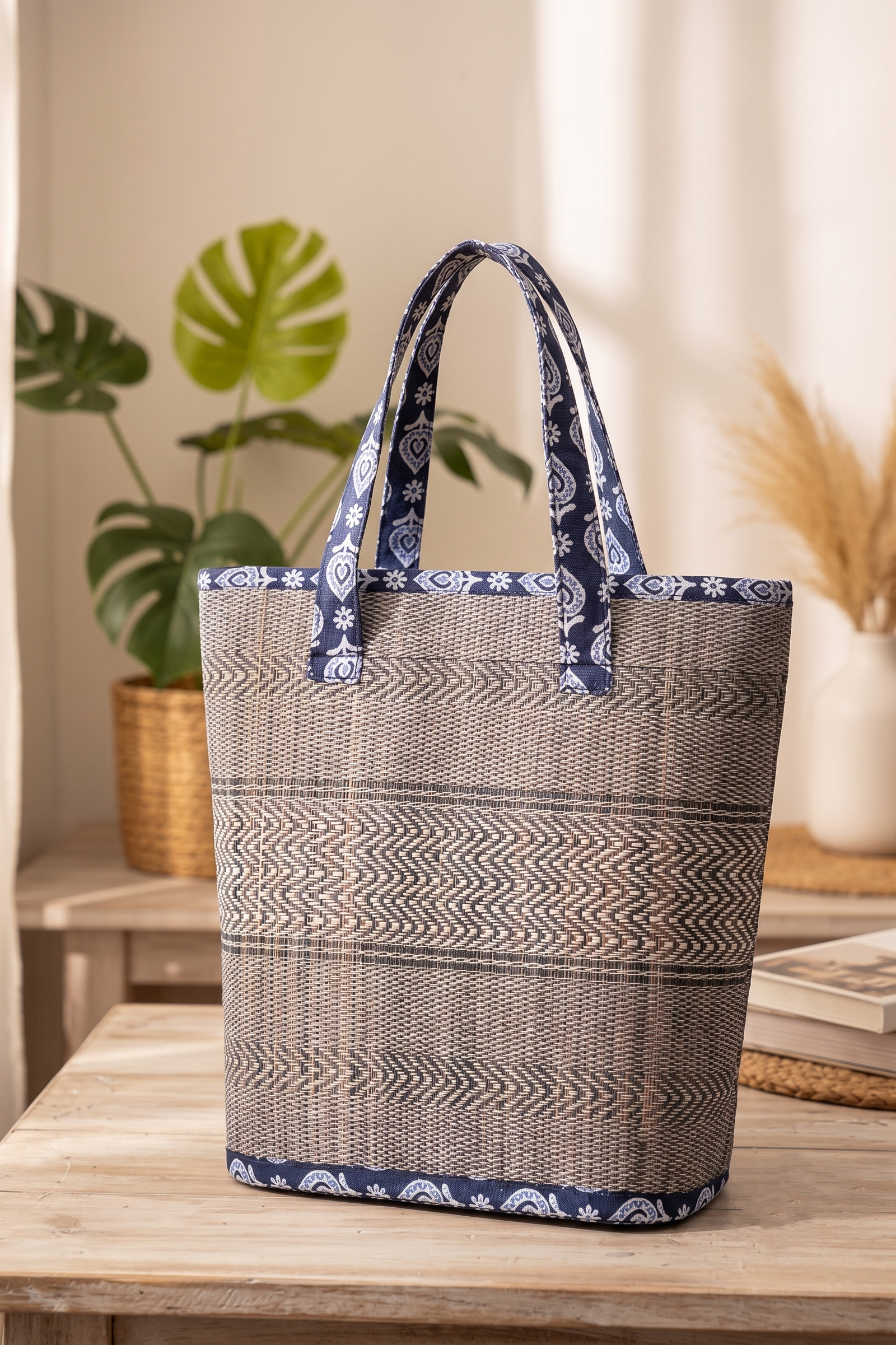 Handmade Korai Grass Ladies Tote Bag