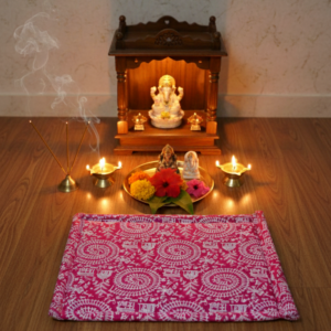 Hand Made Korai Grass Soft Puja Asan