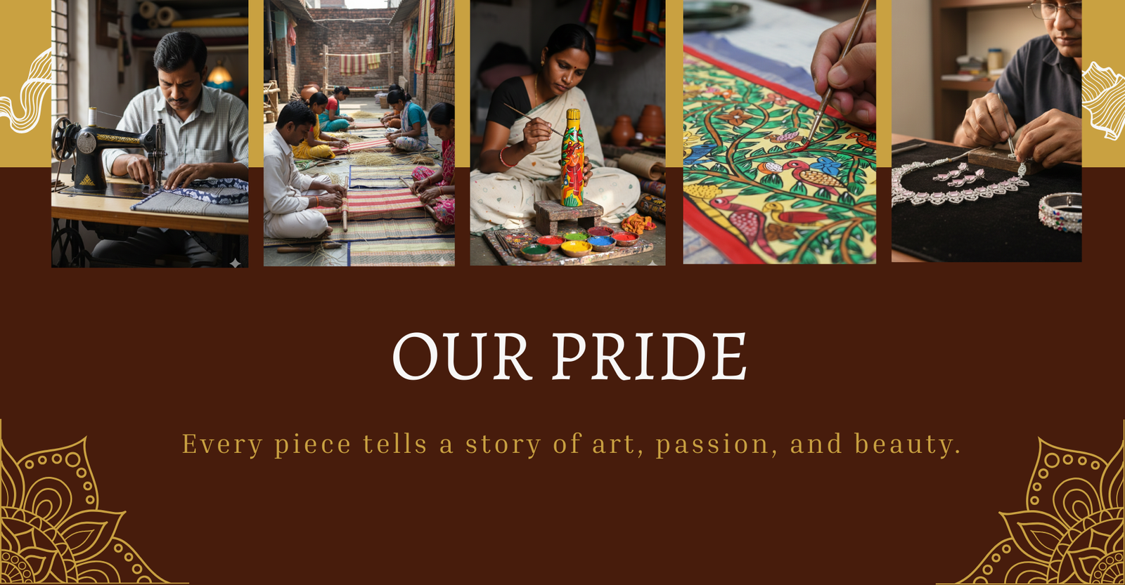 Beige Brown and Gold Minimalist Jewelry Sale Banner