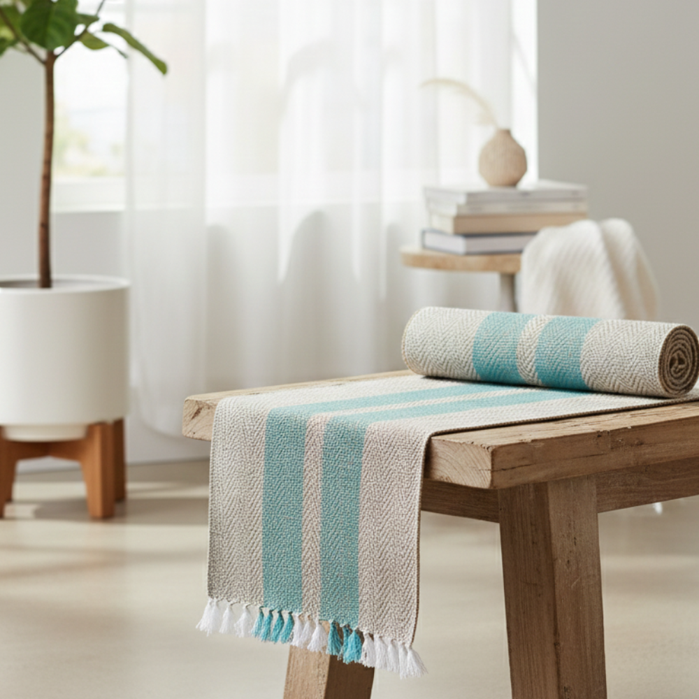 Handcrafted Korai Grass Table Mat & Runner Set