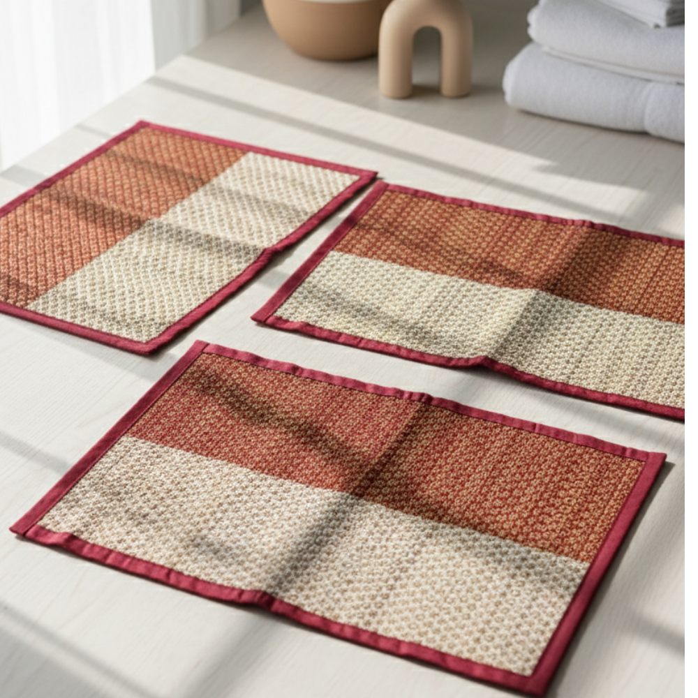 Handcrafted Korai Grass Table Mat & Runner Set