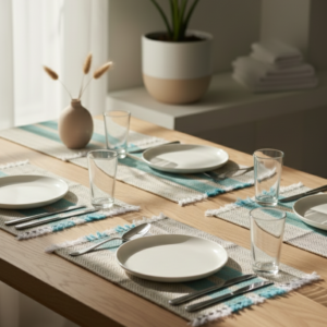 Handcrafted Korai Grass Table Mat & Runner Set