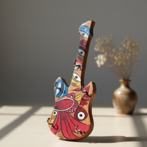 Hand-Painted Pattachitra Key Holder (Wood)