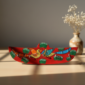 Hand-Painted Pattachitra Key Holder (Wood)