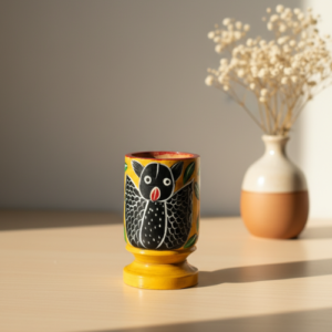 Hand-Painted Pattachitra Pen Stand (Wood)