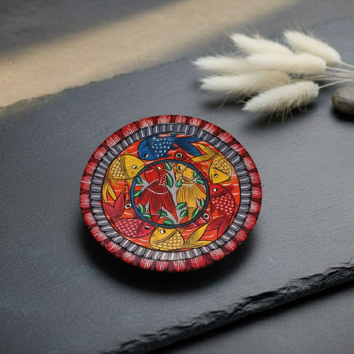 Hand-Painted Pattachitra Wall Décor (Aluminum)