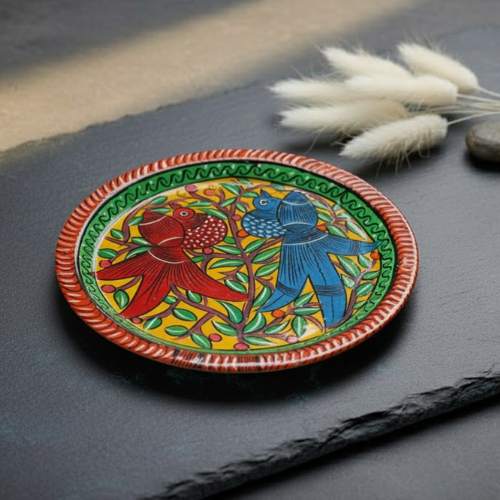 Hand-Painted Pattachitra Wall Décor (Aluminum)