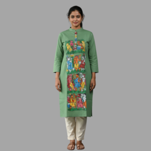 Hand-Painted Pattachitra Kurti/Tops
