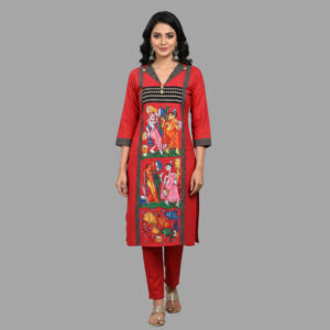 Hand-Painted Pattachitra Kurti/Tops