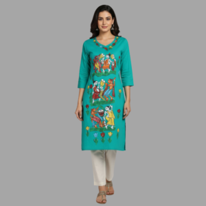 Hand-Painted Pattachitra Kurti/Tops