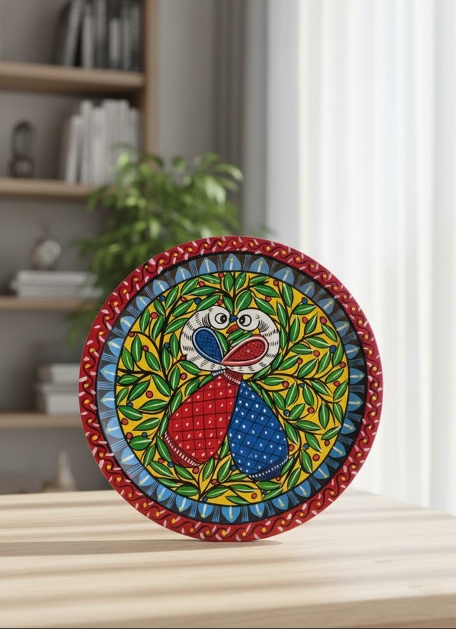 Hand-Painted Pattachitra Wall Décor (Aluminum)